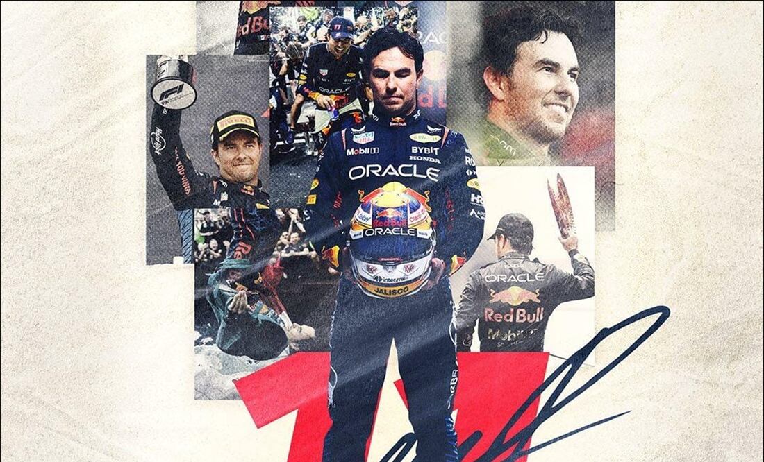 Checo Pérez fue renovado hasta el 2026 por Red Bull - Foto: Red Bull