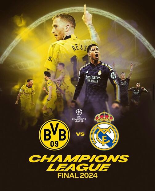 Simulación de EA Sports revela ganador entre Real Madrid y Borussia Dortmund. Fuente: Instagram @realmadrid