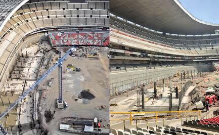 Revelan fotografías de la remodelación del Estadio Banorte; usuarios en redes se quejan del avance