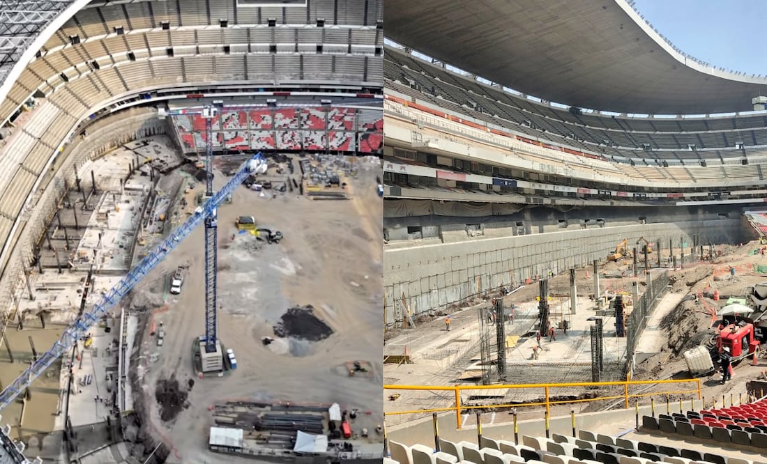 Así luce la remodelación del Estadio Banorte a poco más de un año de la inaguruación del Mundial del 2026 | FOTO: @mxestadios