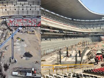 Revelan fotografías de la remodelación del Estadio Banorte; usuarios en redes se quejan del avance