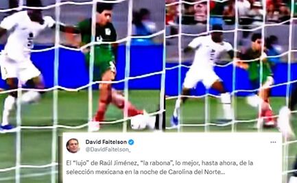 Revientan a Faitelson por alabar la rabona de Raúl Jiménez: "¿Quedando bien con el nuevo patrón?"