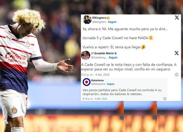 ¿Se acabó el romance? Afición de Chivas reventó a Cade Cowell por su falta de gol