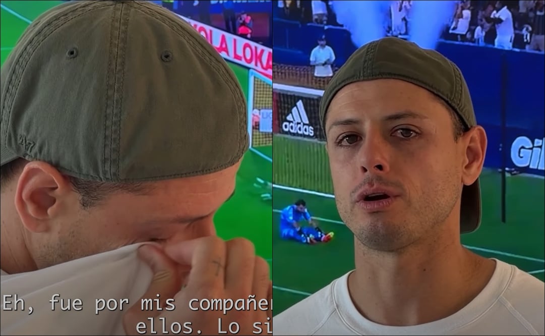 Chicharito Hernández lloró al recordar el penalti fallado ante Cruz Azul en los Cuartos de Final del Apertura 2025. FOTOS: Capturas