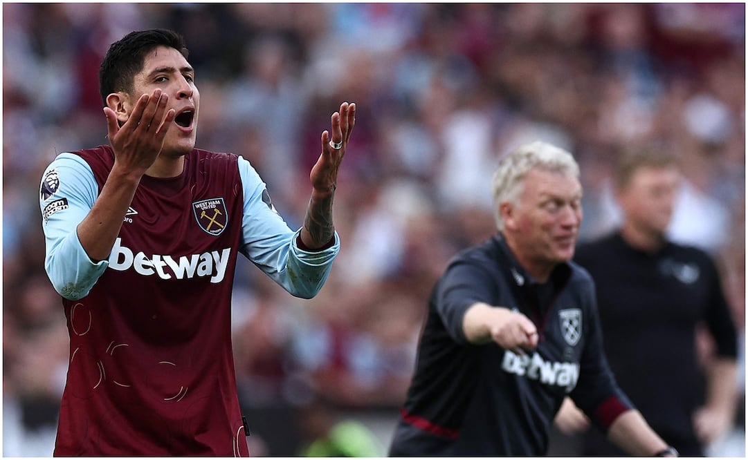 Edson Álvarez con el West Ham ante Aston Villa / FOTO: AFP