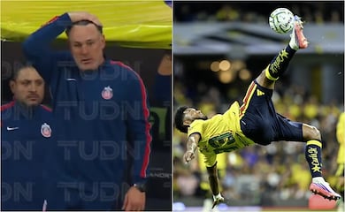 La increíble reacción de Gabriel Milito al golazo de Miguel Borja en el Clásico Nacional