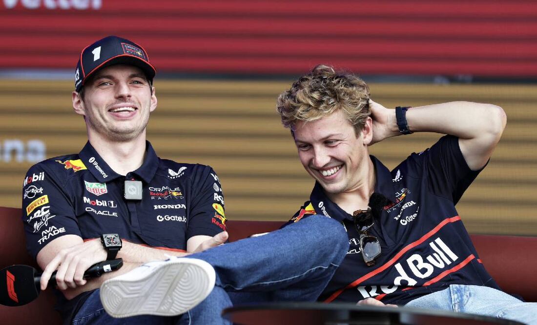 En sólo dos carreras parece que la relación entre Max Verstappen y Liam Lawson ya se fracturó. Foto: @redbullracing