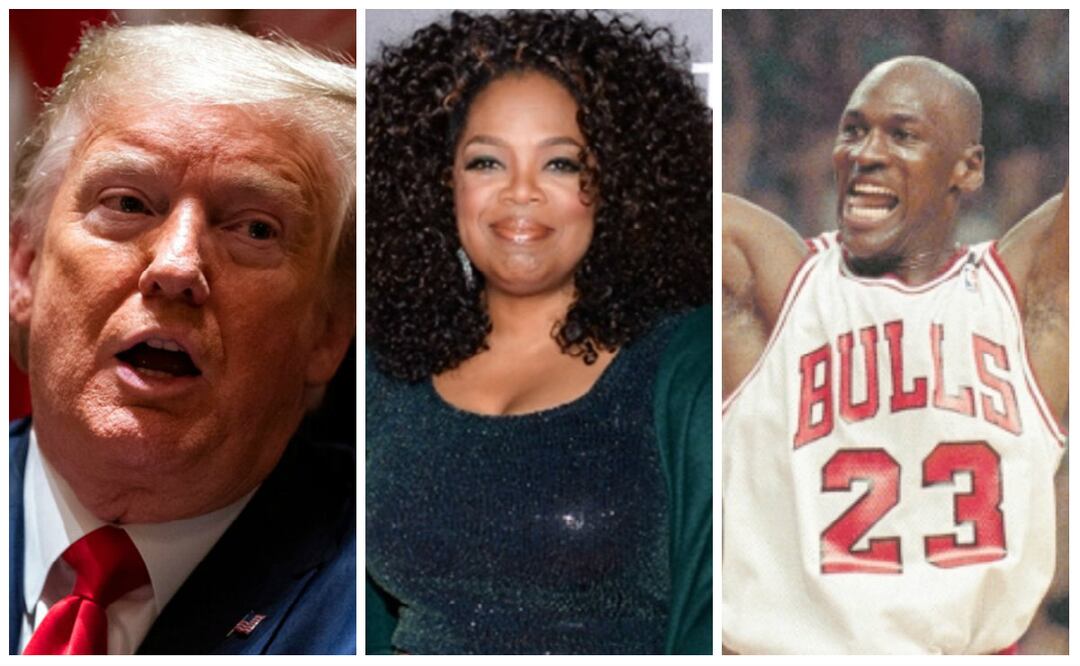 Fotos: Donald Trump-Evan Vucci AP/ Oprah Winfrey-AP/ Michael Jordan-AP