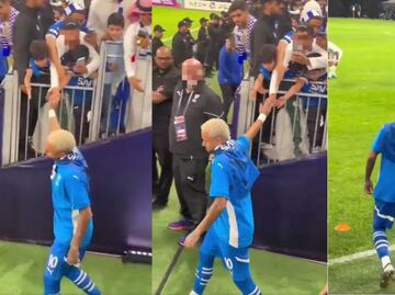 ¡Neymar sufre un robo insólito! Un fan lo despojó de un anillo en sus narices y lo puso en venta