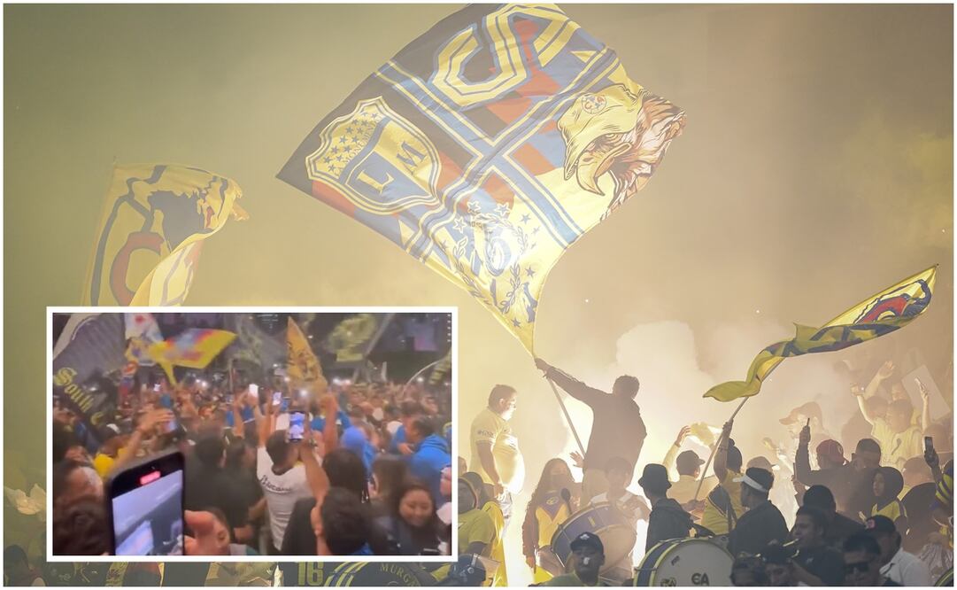 Afición del América en serenata a su equipo / FOTOS: Imago7 y captura