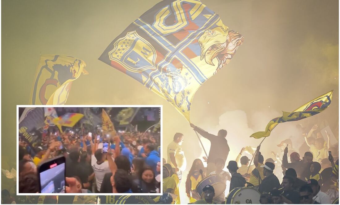Afición del América en serenata a su equipo / FOTOS: Imago7 y captura