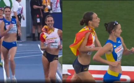 Corredora española festejó antes de tiempo y le arrebataron el tercer lugar en el último suspiro 