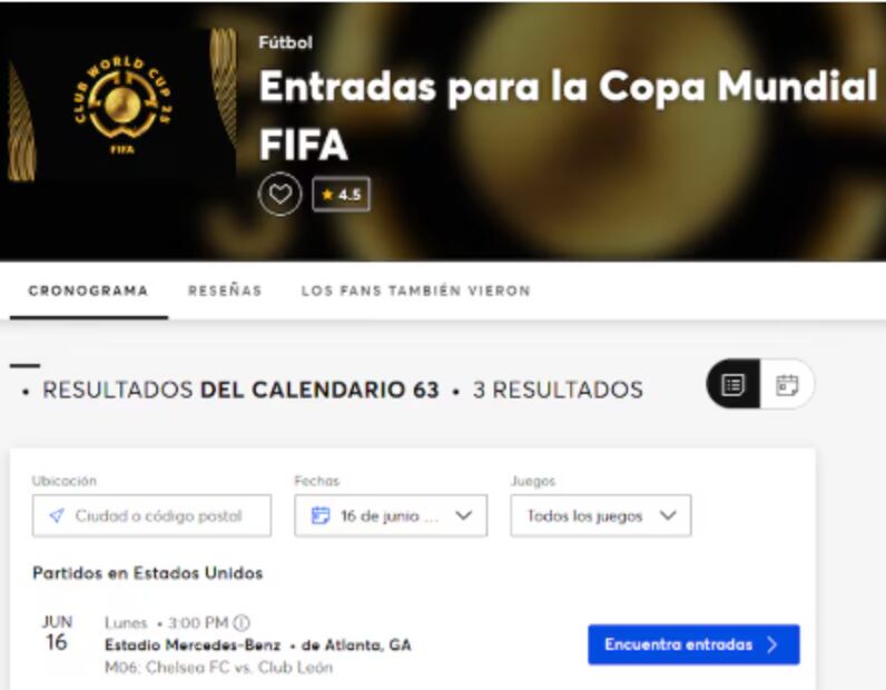 Boletos para los partidos de León en el Mundial de Clubes siguen a la venta. FOTO: Captura