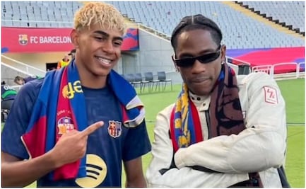 Travis Scott festeja a lo grande la victoria del Barcelona contra Real Madrid 