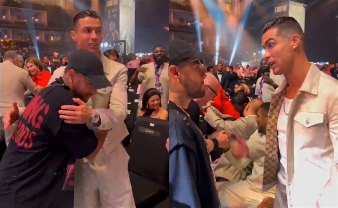 Cristiano Ronaldo y Neymar Jr. fueron a ver la pelea de Tyson Fury / Foto: Especiales