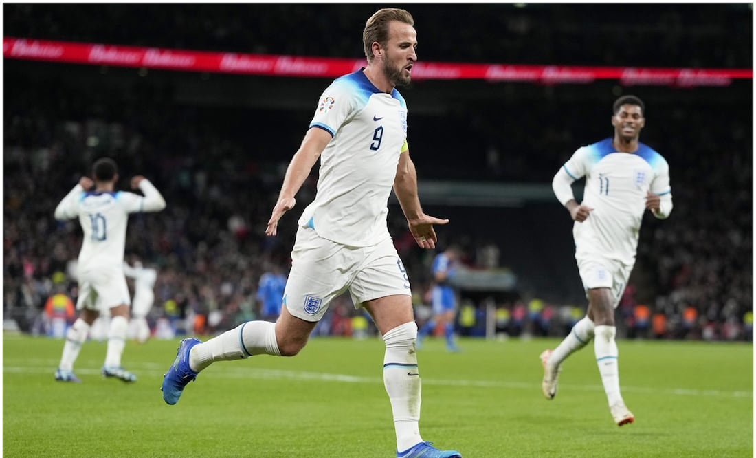 Harry Kane celebrando con Inglaterra ante Italia / FOTO: AP
