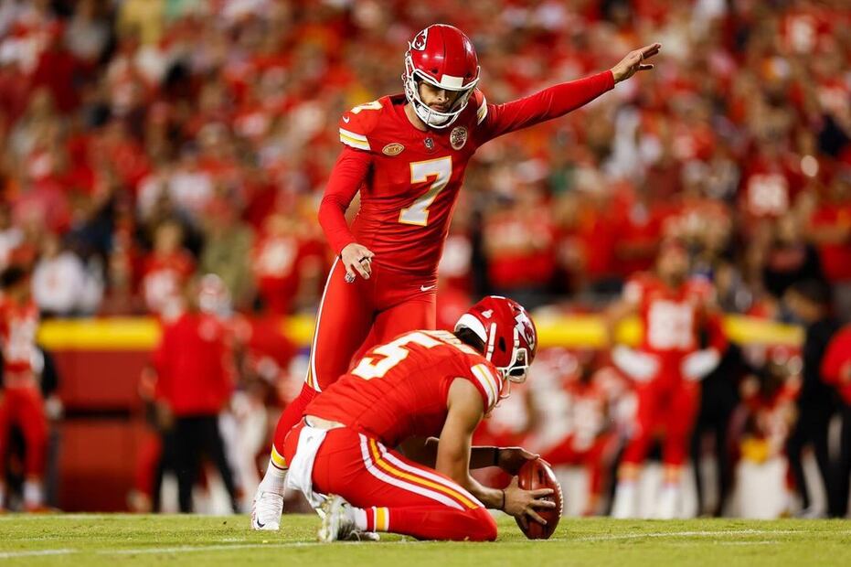 Harrison Butker. Fuente: Instagram @buttkicker7