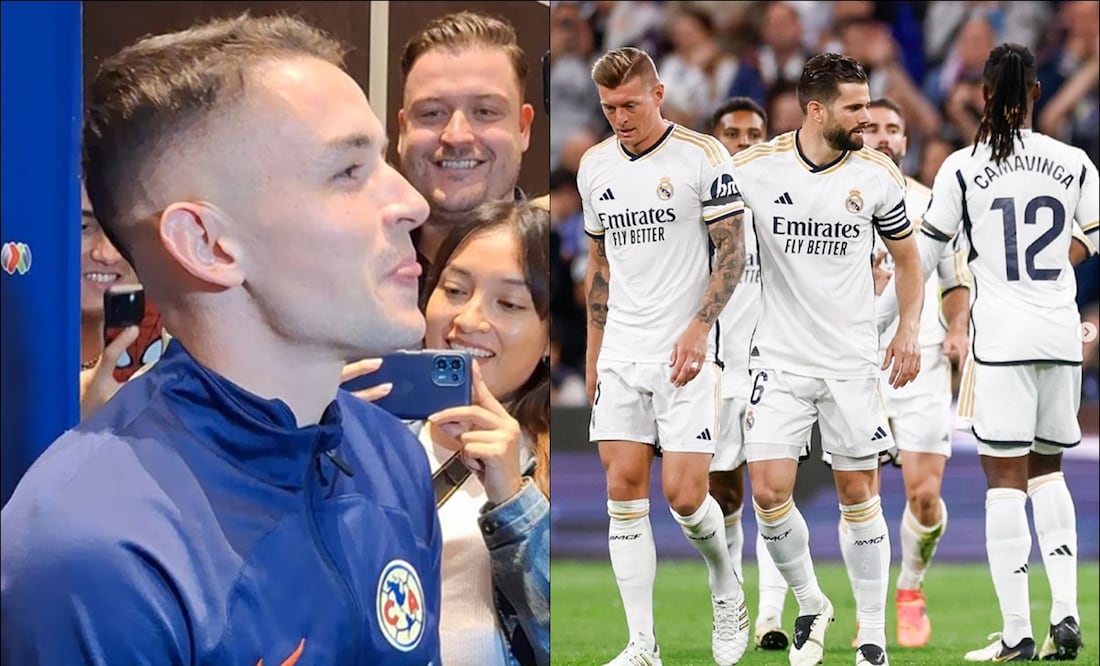 Álvaro Fidalgo no pudo contener la risa cuando le preguntaron si llegaría al Real Madrid. FOTOS: Especial /  @realmadrid