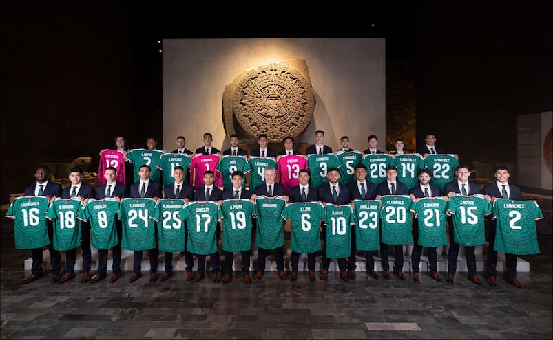 Selección Mexicana presenta su fotografía oficial del Mundial 2026 en el Museo de Antropología