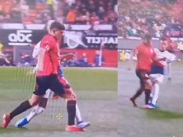 ¿Le perdonaron la roja? Roberto Alvarado pisó a un jugador de Xolos y sólo le mostraron la tarjeta amarilla