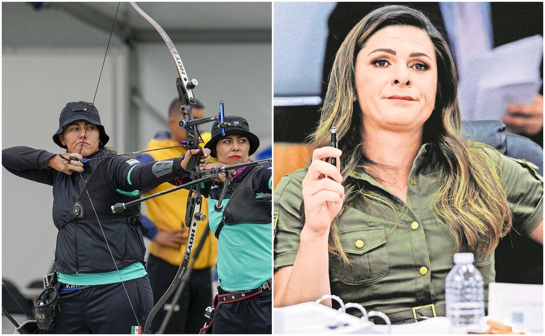Ale Valencia en los Juegos Panamericanos y Ana Guevara en Conade / FOTO: AP e Interna