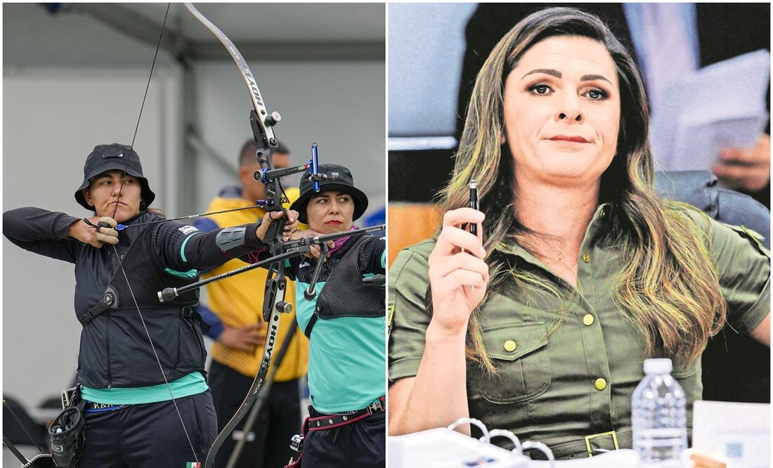 Ale Valencia en los Juegos Panamericanos y Ana Guevara en Conade / FOTO: AP e Interna