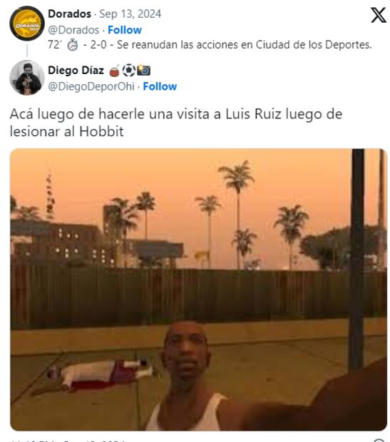 Luis Ruiz Bustillos ha recibido hasta amenazas de muerte por lesionar al Hobbit Bermúdez. Foto: Especial
