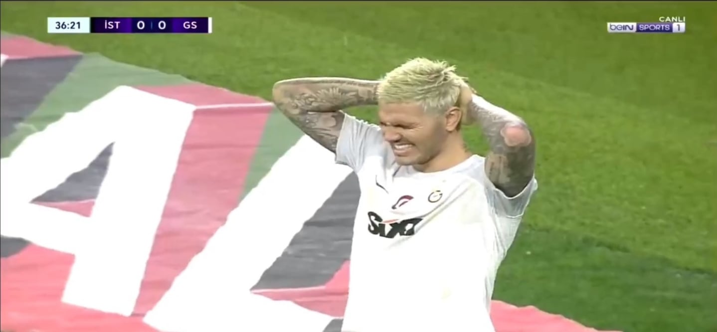 Mauro Icardi falló un gol insólito en Turquía / Foto: Especiales