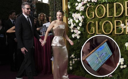 Actor de Hollywood fue captado viendo el Vikings vs Lions en la entrega de los Golden Globes Awards