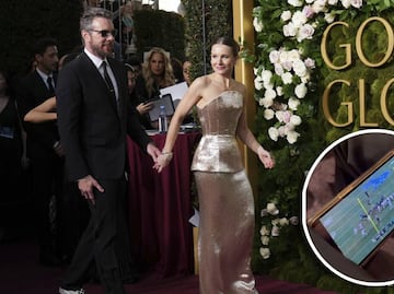 Actor de Hollywood fue captado viendo el Vikings vs Lions en la entrega de los Golden Globes Awards