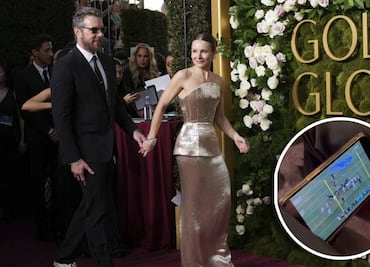 Actor de Hollywood fue captado viendo el Vikings vs Lions en la entrega de los Golden Globes Awards