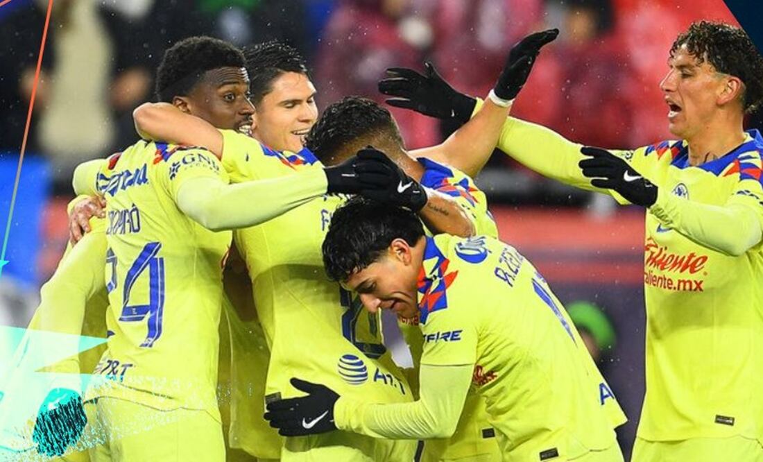 Jugadores de América celebrando ante New England Revolution / FOTO: Twitter @TheChampions