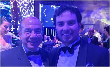 Felipe Calderón acompañó a 'Checo' Pérez en la entrega de trofeos de Fórmula 1