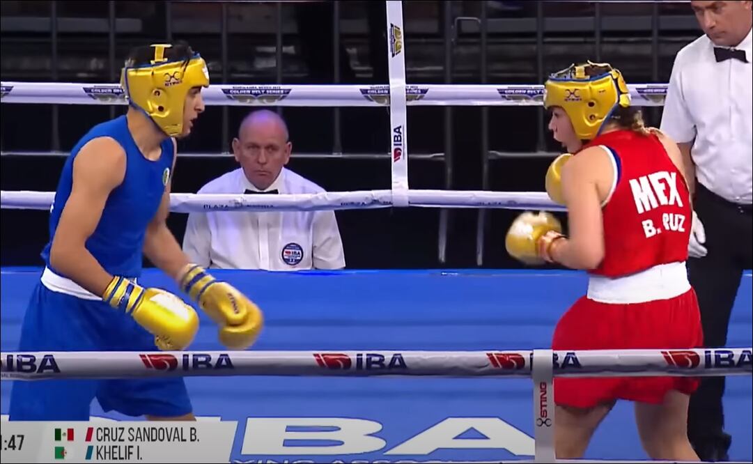 Imane Khelif y Brianda Tamara Cruz. FOTO: Captura