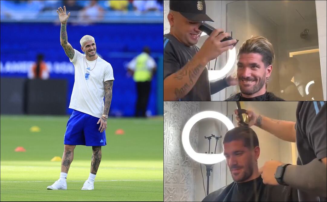 Rodrigo De Paul y su nueva imagen. FOTOS: Especiales