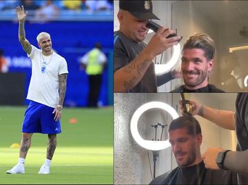 Rodrigo De Paul estrenó look para la Final de Copa América entre Argentina y Colombia