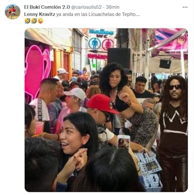 Lenny Kravitz sube foto paseando en la CDMX y los memes ya están listos