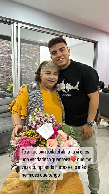 Captura de pantalla de Fernando Beltrán con mensaje a su madre, quien sufría de cáncer