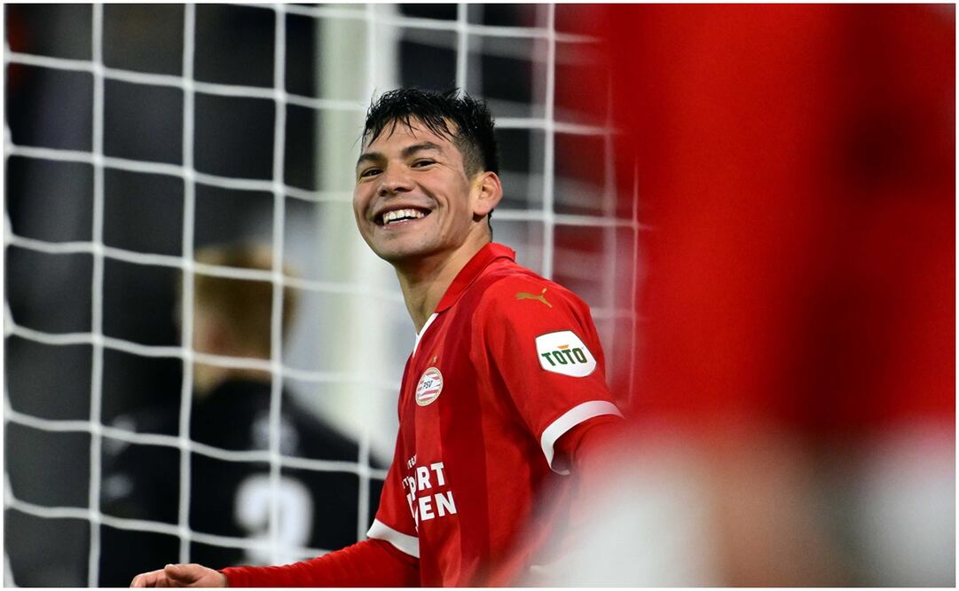 Hirving Lozano en el partido del PSV ante el Lens en Champions / FOTO: EFE