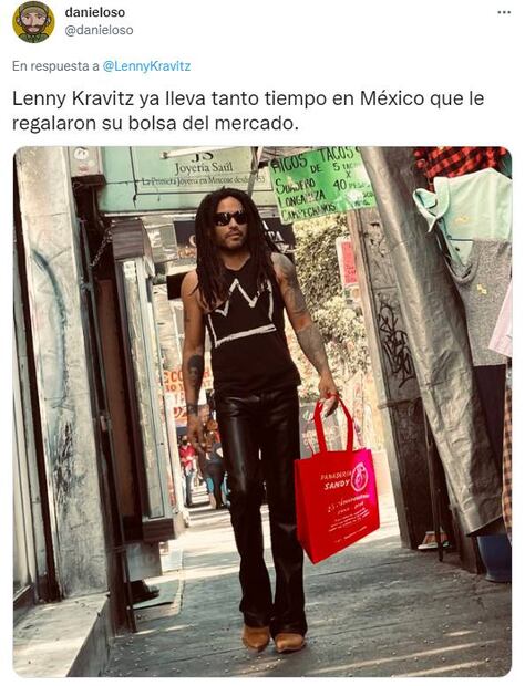 Lenny Kravitz sube foto paseando en la CDMX y los memes ya están listos