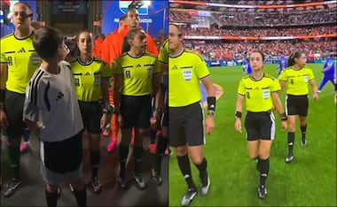Katia Itzel García debutó oficialmente en el Mundial 2026, aunque hubo polémica. FOTO: Capturas