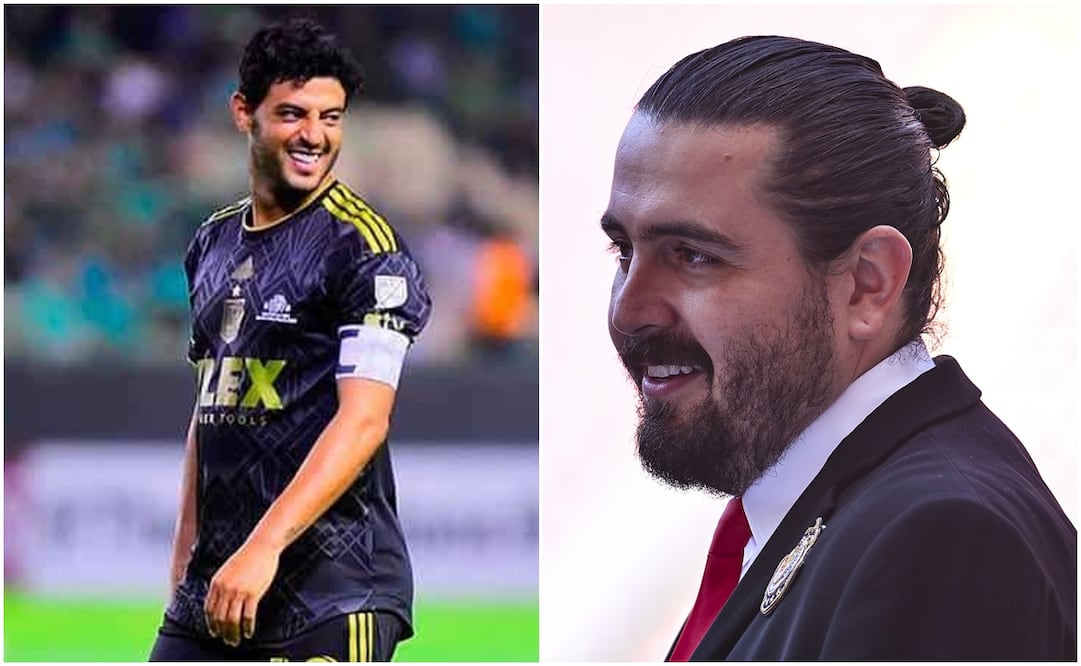 Carlos Vela con el LAFC y Amaury Vergara en el Estadio Akron / FOTO: EFE e Imago7