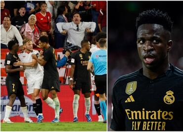 Vinícius es víctima de RACISMO durante el partido entre Sevilla y Real Madrid