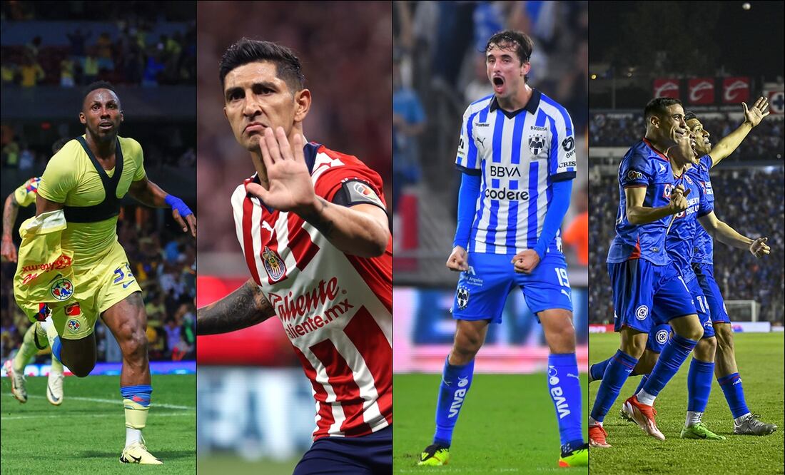 América vs Chivas y Cruz Azul vs Monterrey son las Semifinales del Clausura 2024. FOTOS: imago7