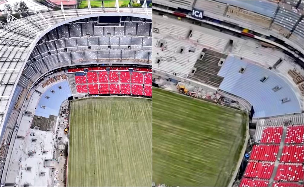 Así luce el estadio Azteca a dos meses de recibir a Portugal de Cristiano Ronaldo. FOTOS: @MXESTADIOS