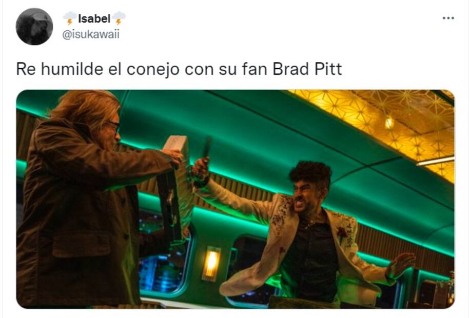 Brad Pitt y Bad Bunny se agarran a golpes en la película “Bullet Train”