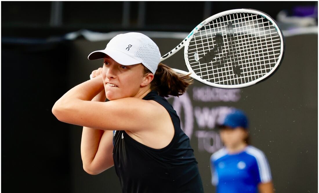 Iga Swiatek ante Coco Gauff en las WTA Finals de Cancún / FOTO: Cortesía WTA Finals