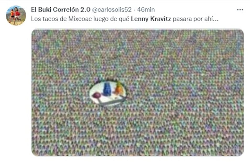 Lenny Kravitz sube foto paseando en la CDMX y los memes ya están listos