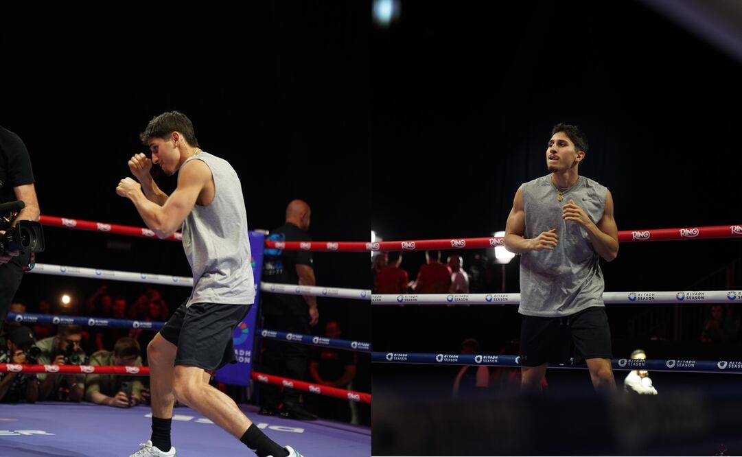 Marco Verde en Arabia Saudita, previo a su debut como boxeador profesional - Foto: @marco_alonso_green en Instagram