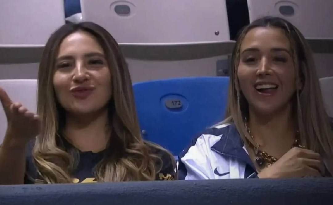 Un par de aficionadas de los Pumas se hicieron virales tras asistir al Estadio Cuauhtémoc. Foto: Especial